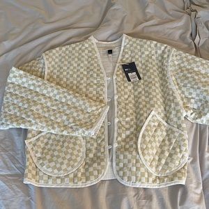 Checkered Bomber Jacket